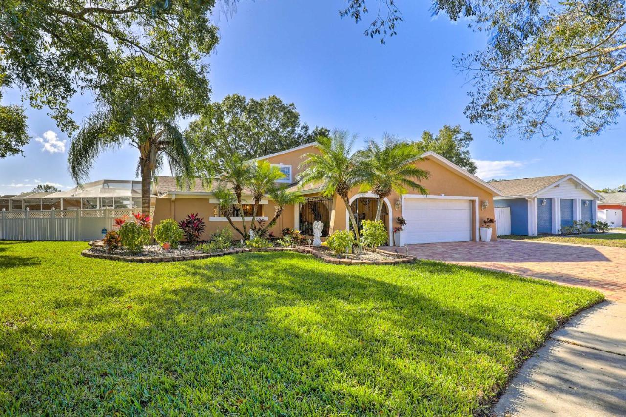 Cozy Home In Heart Of Tampa With Lanai And Pool! Exteriör bild